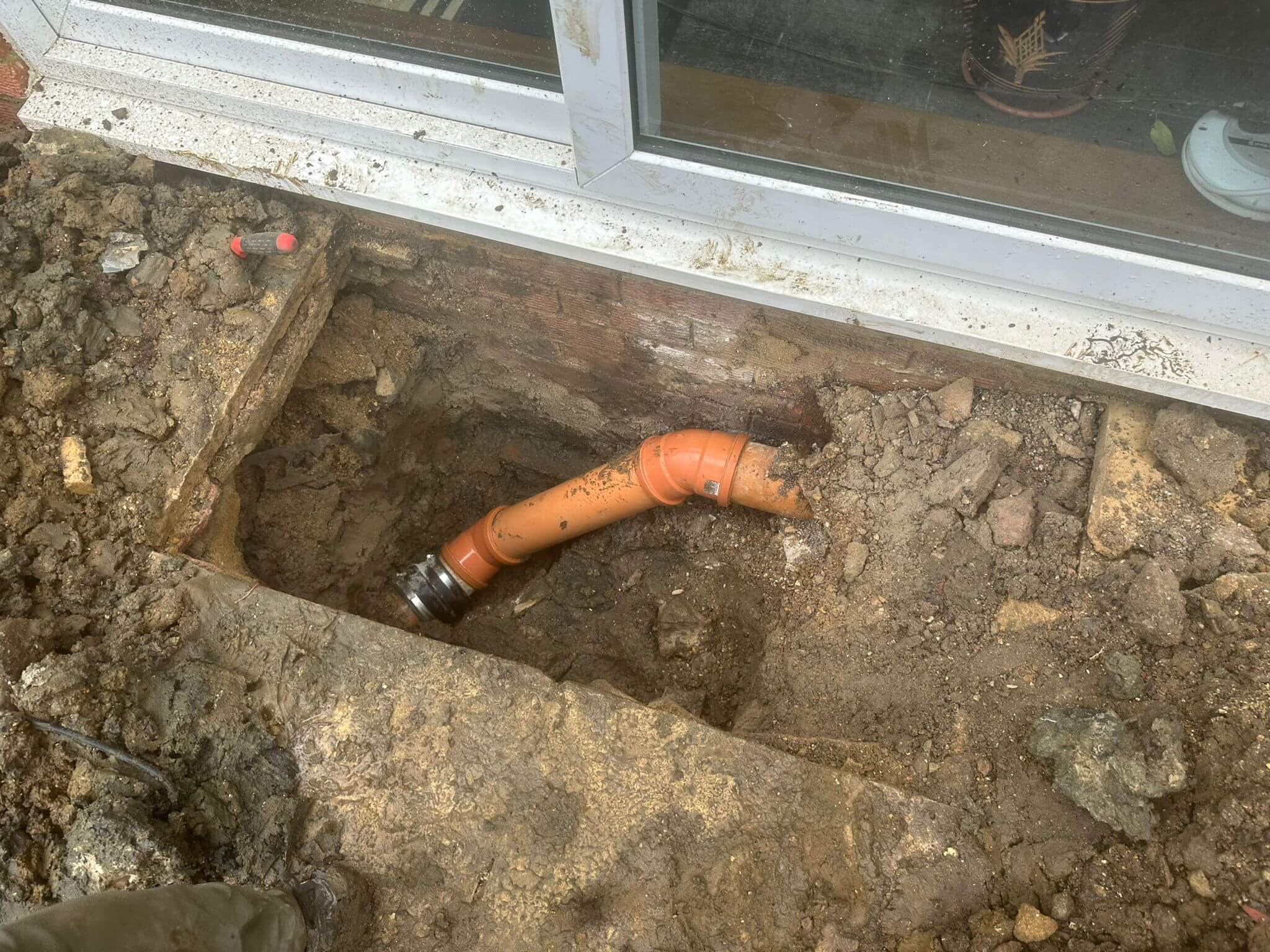 new pipe installation